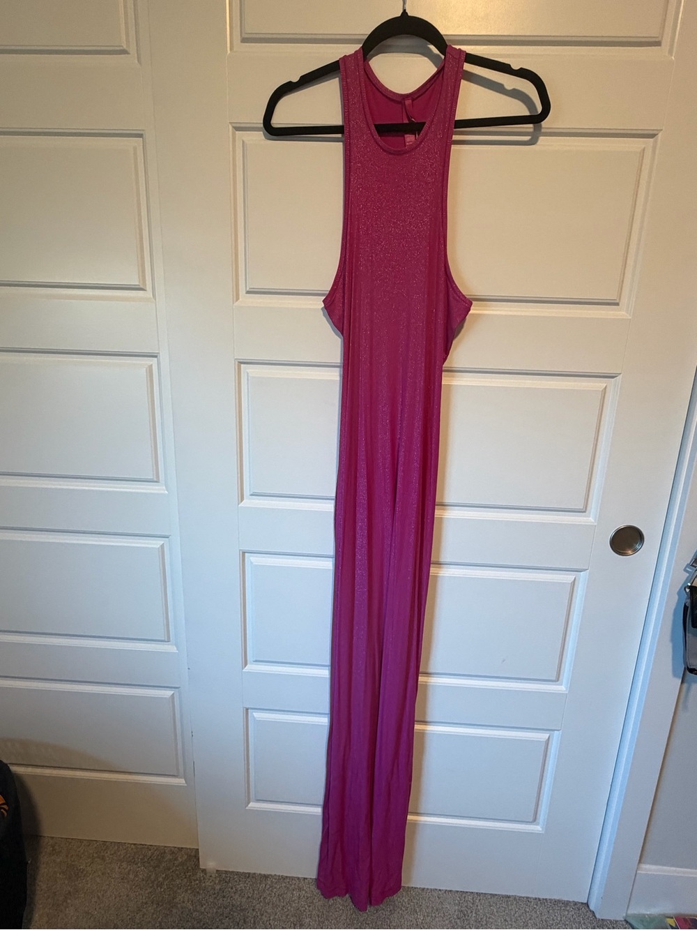 SKIMS Skims Soft Lounge Shimmer Racerback Maxi Dress - Pink - Picture 2 of 2